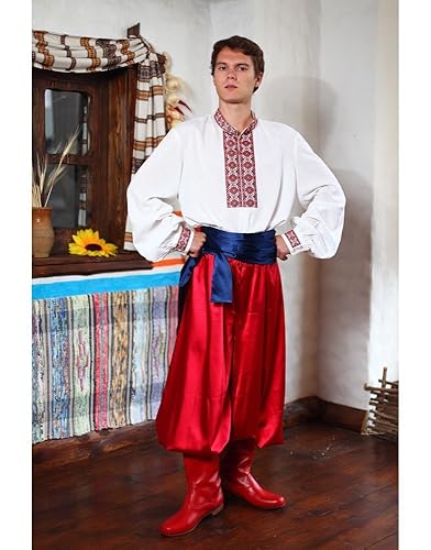 Amazon Com Ukrainian Vyshyvanka Costume Men Traditional Clothing Handmade
