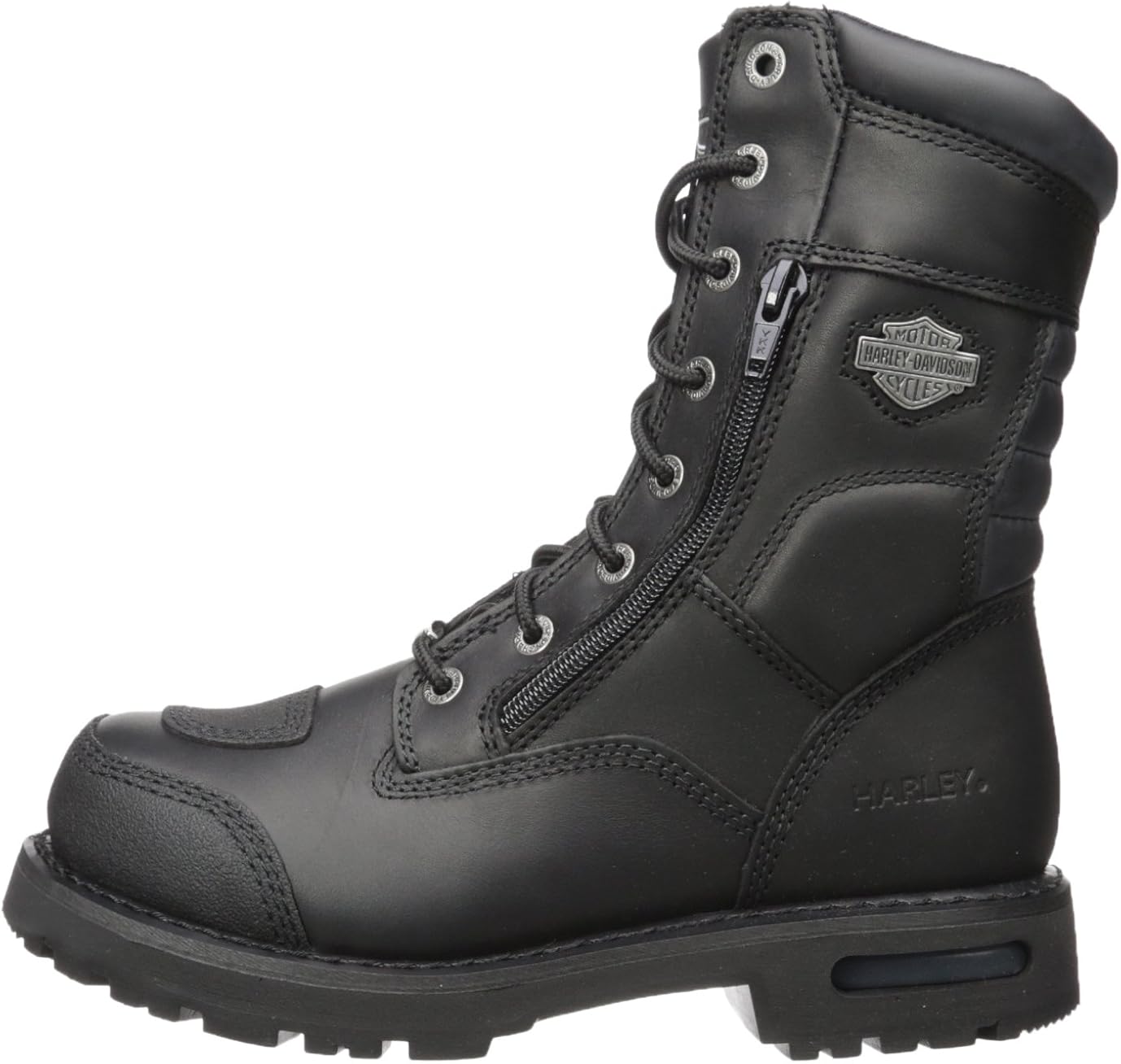 Harley-Davidson Men's Riddick 8-Inch Lace-UP Black Motorcycle Boots D98308: Harley-Davidson: Shoes