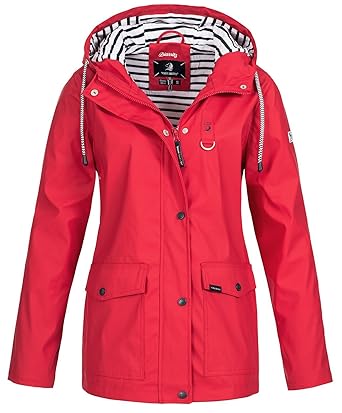 Voile Bleue Damen Regenjacke Parka Biarritz Kapuze