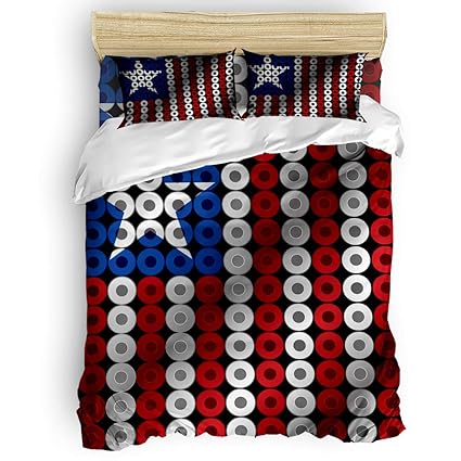 Amazon Com Muswannaa 4 Piece Set Duvet Cover Full Size Bedding