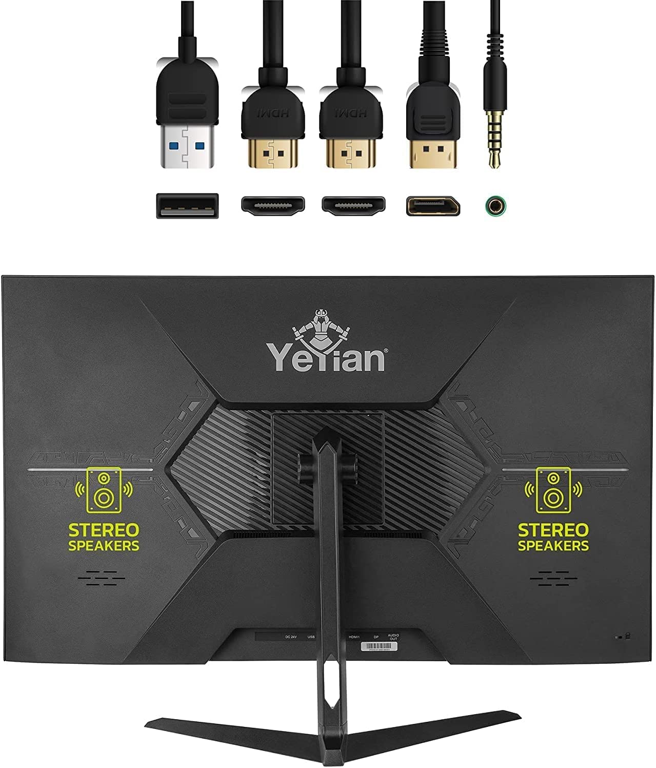 YEYIAN ODRAZ 32” PC Gaming Frameless 4K UHD HDR Monitor 3840x2160 IPS Panel, 1 Billion Colors, Low Blue, 350cd/m2, 1000:1, 60Hz, 4ms, 16:9, 178°, G-Sync, FreeSync, DP/HDMI/USB, Speakers, VESA, Tilt