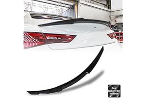 AeroBon Real Carbon Fiber Trunk Spoiler Compatible with 2017-2023 Infiniti Q60 Q60S Coupe (V Style)