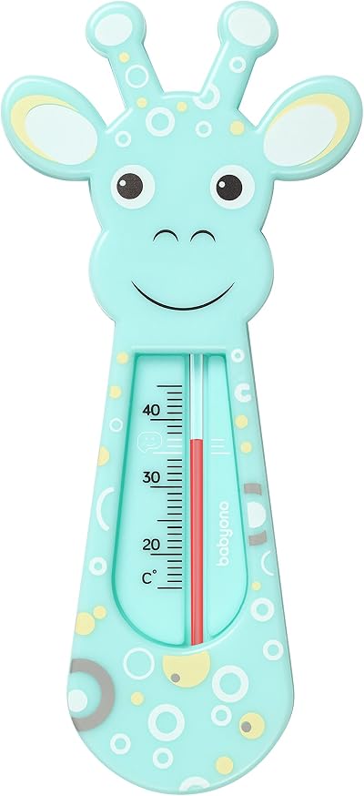 Babyono BabySafe Floating Bath Thermometer Giraffe Analog 0+ 15x7 cm