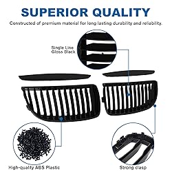 BILLDIO E90 Grille - Black Kidney Single slats
