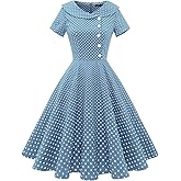 Wedtrend Women's 1950s Vintage Audrey Hepburn Style Cocktail Swing Dresses
