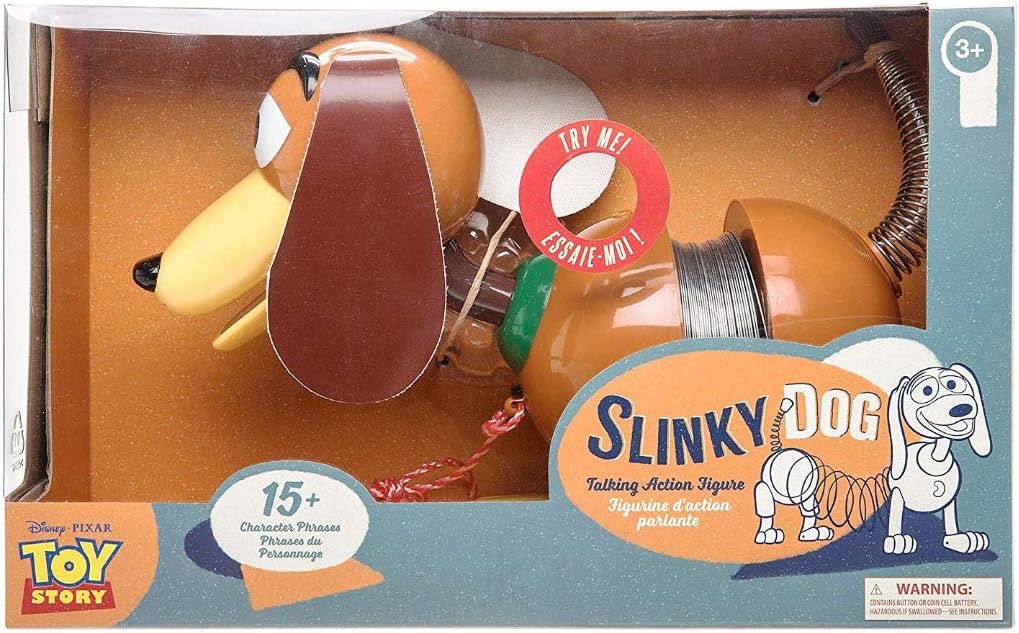 Official Disney Toy Story 4 Slinky Dog Talking Action Figure with 15 Phrases