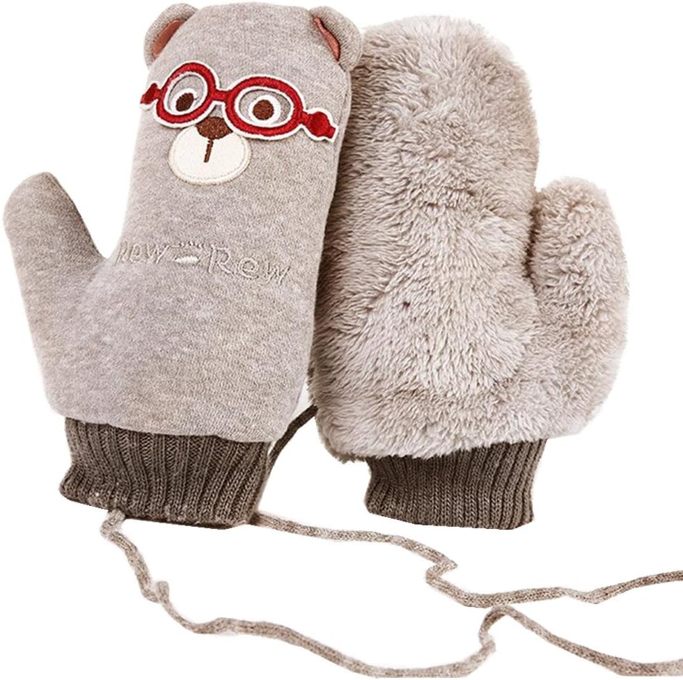 GUDENG Winter Warm Gloves Kids Baby Boys Girls Toddler Knitted Creative Cute Thicken Mittens Gloves