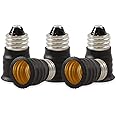ELECTOP E11 to E12 LED Bulb Base Adapter Converter Light Socket Lamp Holder(5 Pack)