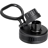 Soledea Wide Mouth Water Bottle Lid with Flexible Handle, BPA Free Leak-Proof Spout Lid Compatible with Hydro Flask 12/16/18/20/32/40/64 Oz, Simple Modern, Takeya, Iron Flask, Most Wide Mouth Bottles