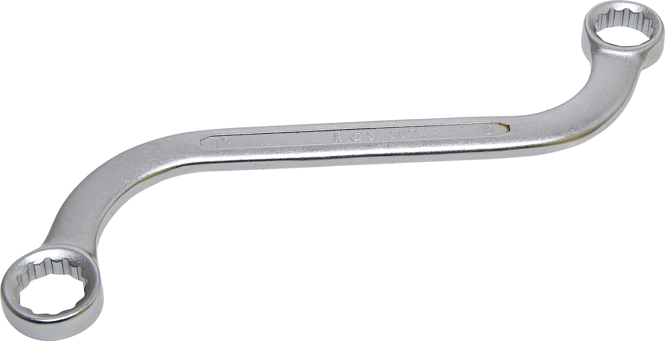 BGS 30744 | S-Type Double Ring Spanner, 12-point | 16 x 17 mm