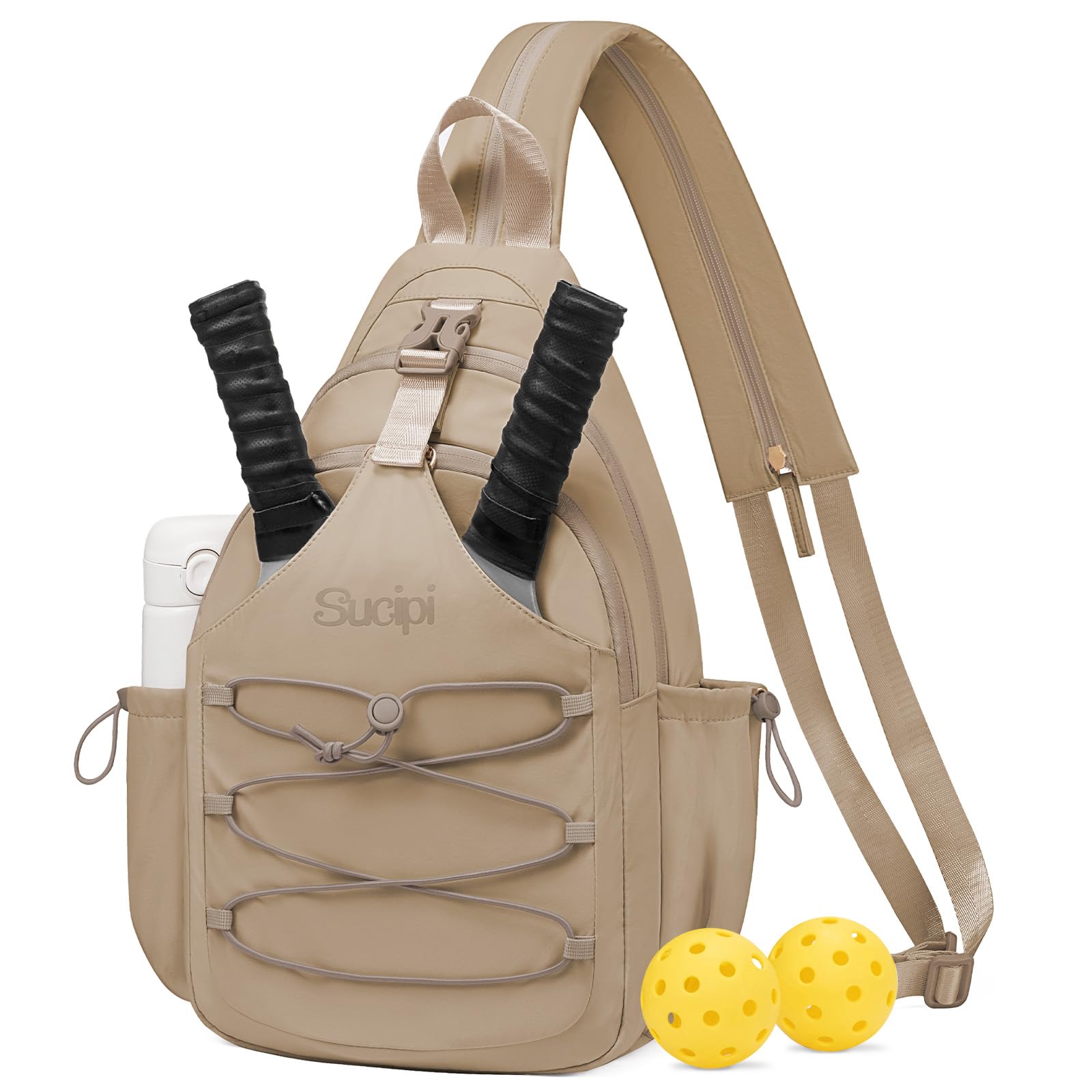 Photo 1 of Sucipi Pickleball Bag for Women,Small Lightweight Backpack Reversible Sling Bag,Gifts for Pickleball Lovers