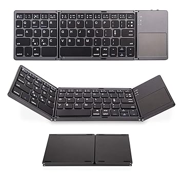 Amazon In Buy Saco Foldable Bluetooth Keyboard With Touchpad Pocket Size Portable Mini Wireless For Android Windows Pc Tablet With Rechargable Li Ion Battery Black Online At Low Prices In India Saco Amazon In Buy Saco Foldable Bluetooth Keyboard With Touchpad Pocket Size Portable Mini Wireless For Android Windows Pc Tablet With Rechargable Li Ion Battery Black Online At Low Prices In India Saco
