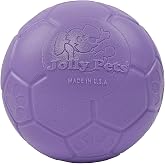 Jolly Pets Soccer Ball Dog Toy, 6 in, Light Purple - Durable | Medium 6 inch durable dog soccer ball for dogs 20 to 60 lbs, won't deflate when punctured, floats for water play, made in USA