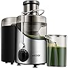 Exprimidor, Extractor de jugo, Exprimidor Aicook con boca de 3 '' de ancho, Exprimidor centrífugo de 3 velocidades para frutas y verduras, con ...