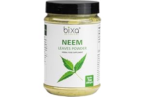 bixa BOTANICAL Neem Leaf Powder | Azadirachta Indica | 200 Grams / 7 OZ | Ayurvedic Anti Allergic Herbal Supplement | Gluten Free, Non-GMO, Steam Treated, Vegan, 100% Pure.