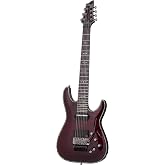 Schecter Hellraiser C-7 with Floyd Rose and Sustainiac - Black Cherry