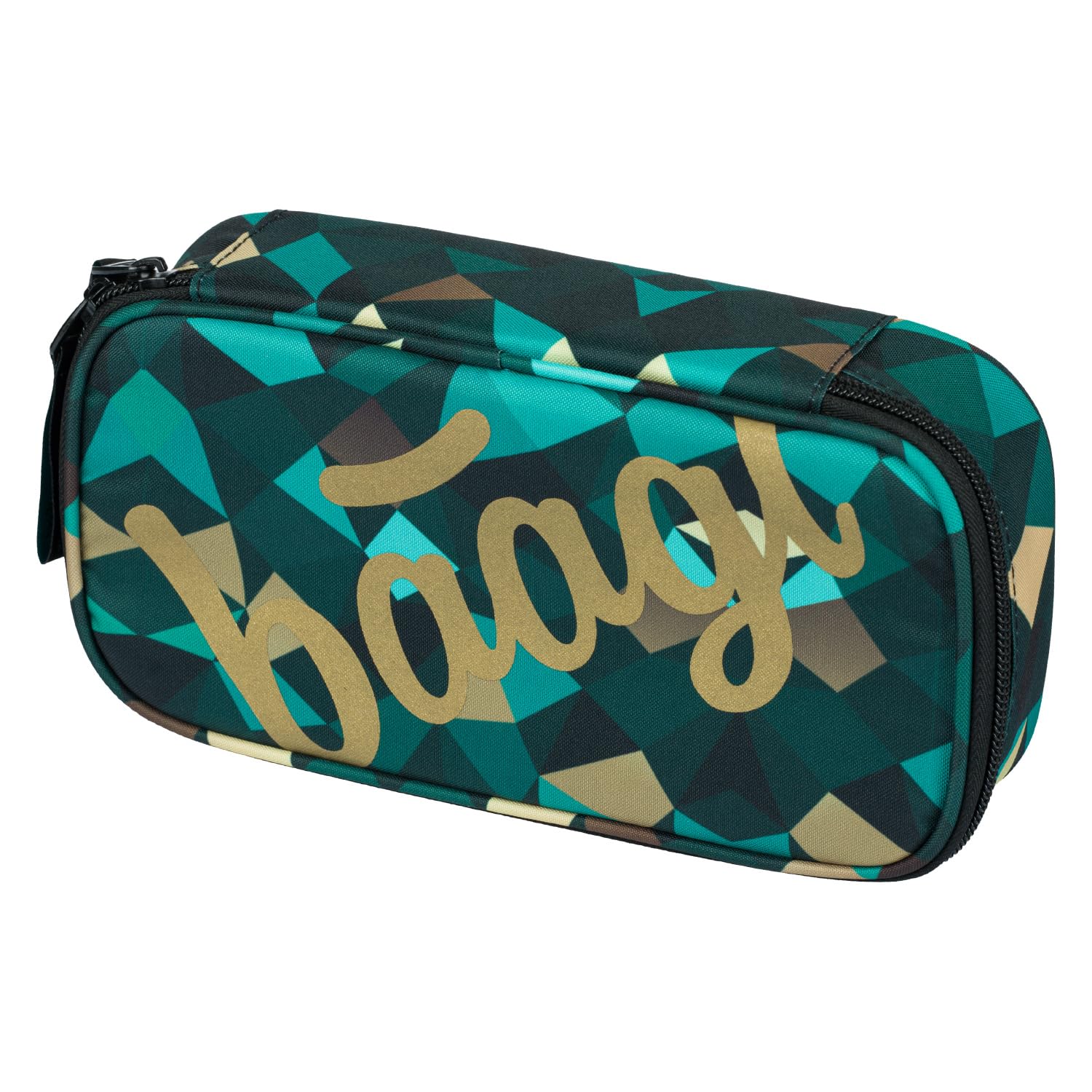 Baagl Skate Polygon Pencil Case - Large Storage Space, Durable Materials, Trendy Design - School Supplies Organizer for Girls & Boys, 23 x 12 x 5 cm — image 1