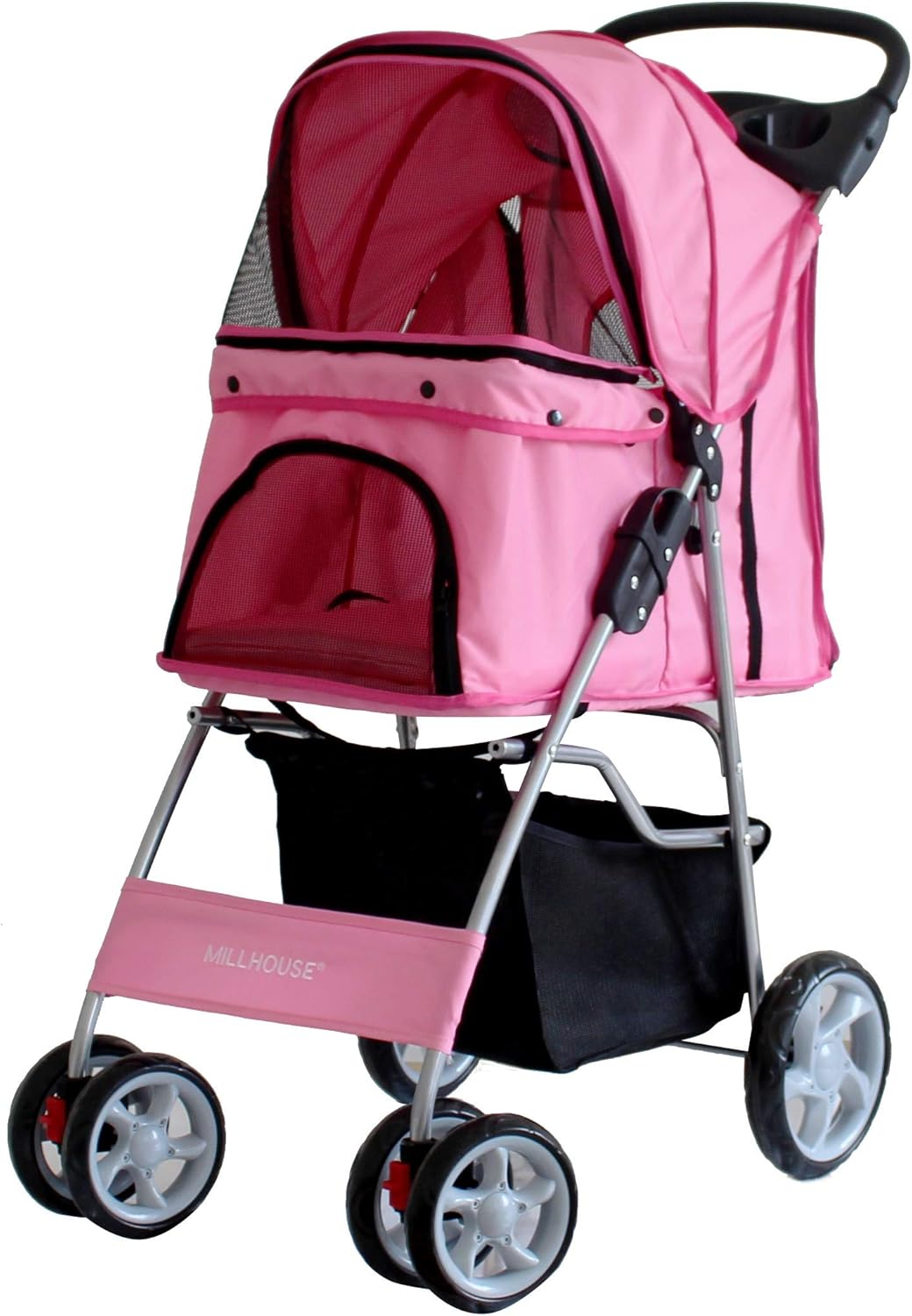 pink cat stroller