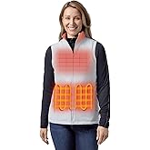 ORORO Women's Heated Vest with USB-C Rechargeable Battery, Lightweight Heating Vest for Running Hiking Golfing