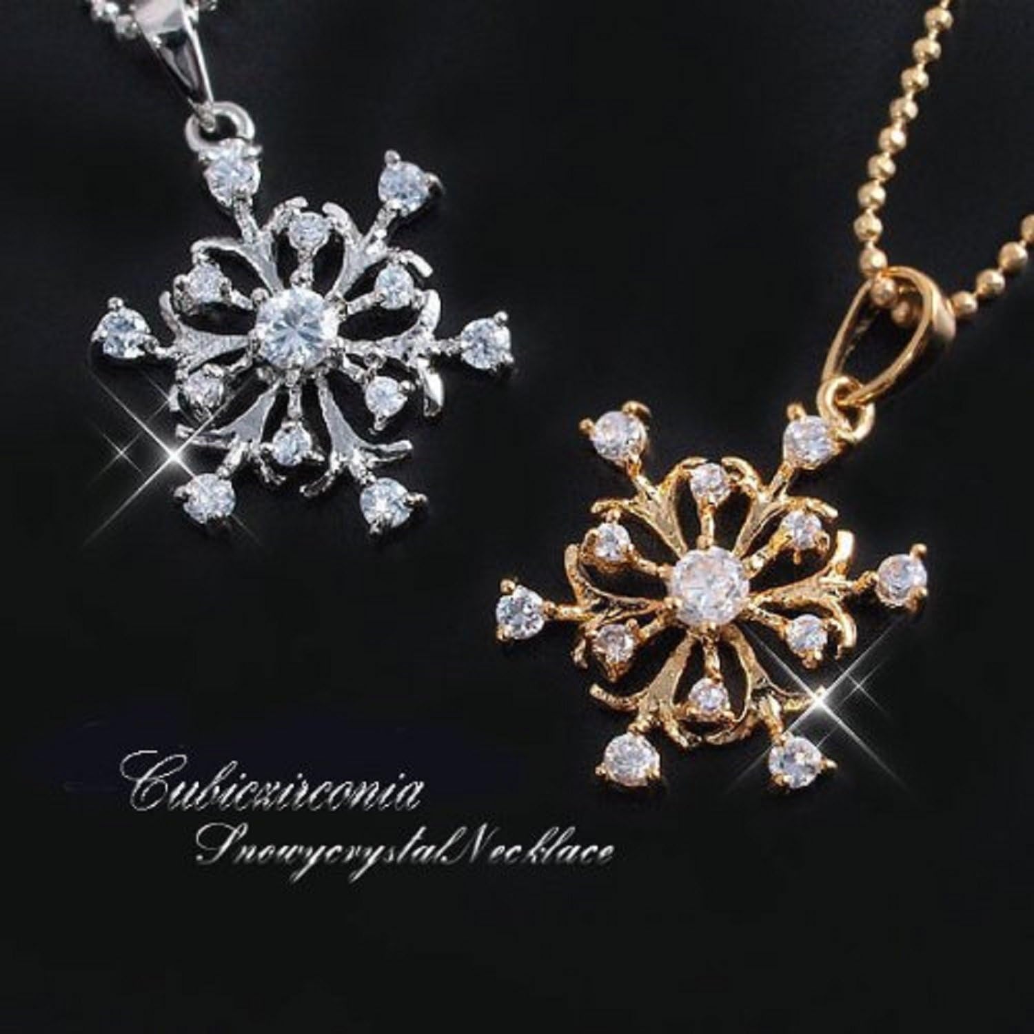 Amazon 恋愛成就 恋愛運アップに 願いが叶う雪の結晶 ゴールド鍍金 レディース D Rﾛｺﾞ入り巾着付き ネックレス 通販