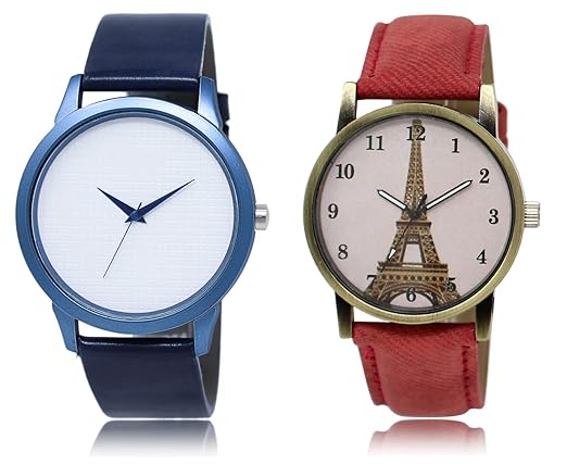 Analouge Multi Dial Stylish Leather Belt Combo Mens Boys Watch -(LR33_230)