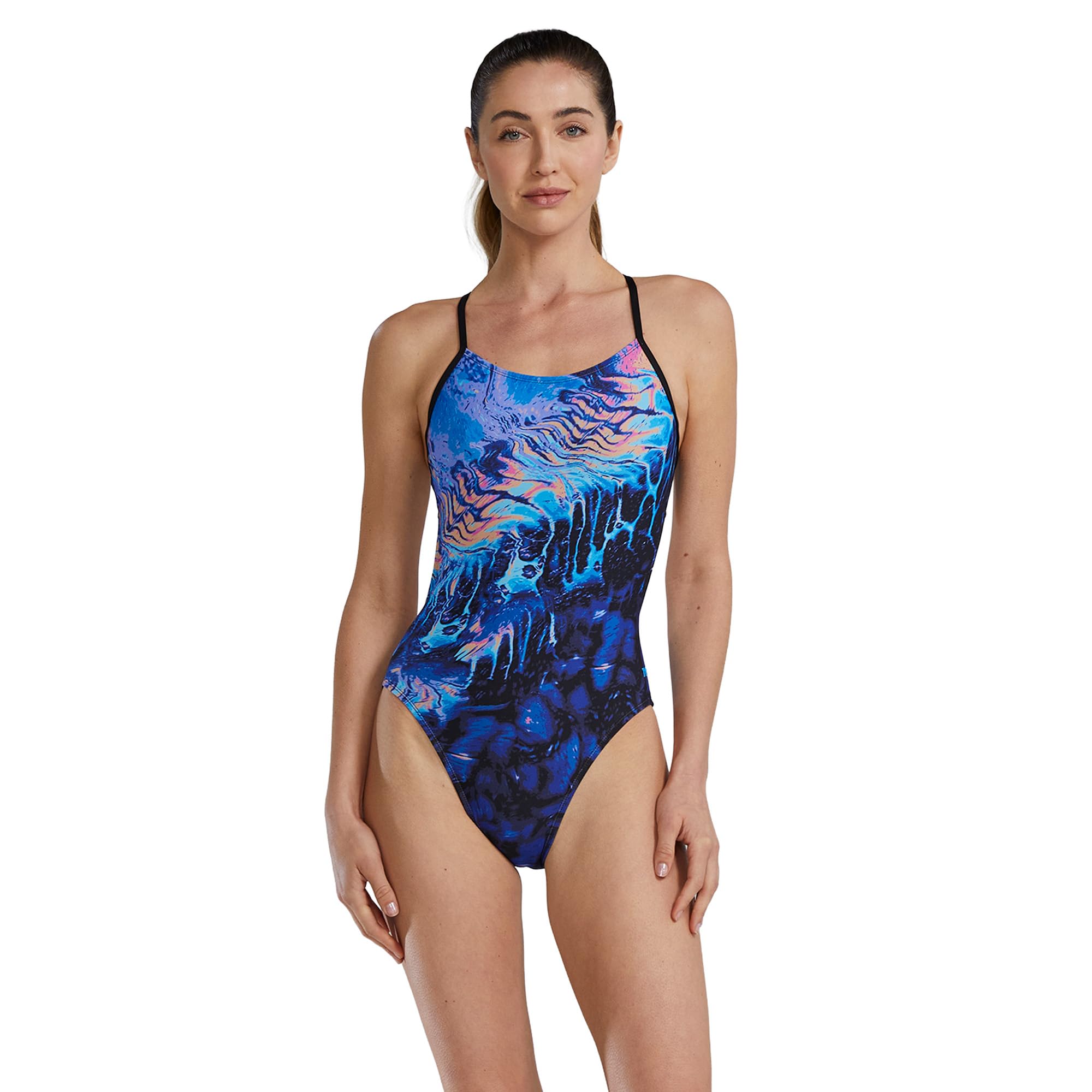 Photo 1 of TYR Women's Durafast Elite Cutoutfit Swimsuit, Ultra Violet, 32