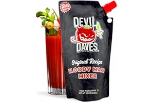 DEVIL DAVES ORIGINAL BLOODY MARY STICKS Devil Daves Bloody Mary Mix | Non-Alcoholic Cocktail Mixer, Bold & Briny Medium Heat, 12 oz Reclosable Travel Pouch (Pack of 1)