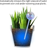 [Tomorotec] 6 Pack Light Iridescent Glass Self-Watering Spikes Iridescent Color view 3