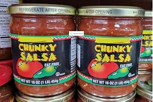 TRADERB Trader Joe Chunky Salsa Fat Free 16oz 454g (Two Bottles)