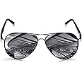 ROCKNIGHT Polarized Aviator Sunglasses for Men Women Metal Flat Top Sunglasses lightweight Driving UV400 Outdoor 58mm