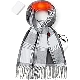 Zorvix Heated Scarf for 3 Temperature Settings Electric Heating Scarf with Battery