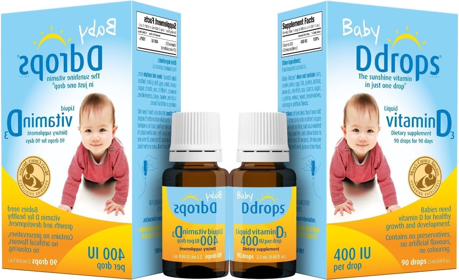 Baby Ddrops® 400 Iu 90 Drops (Pack of Two)