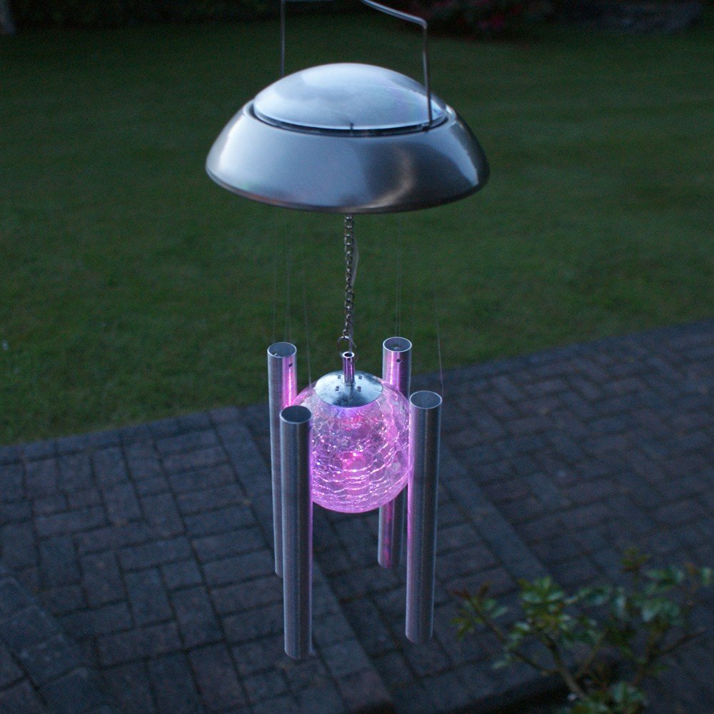 Outdoor Solar Wind Chime Light Amazon.co.uk Lighting