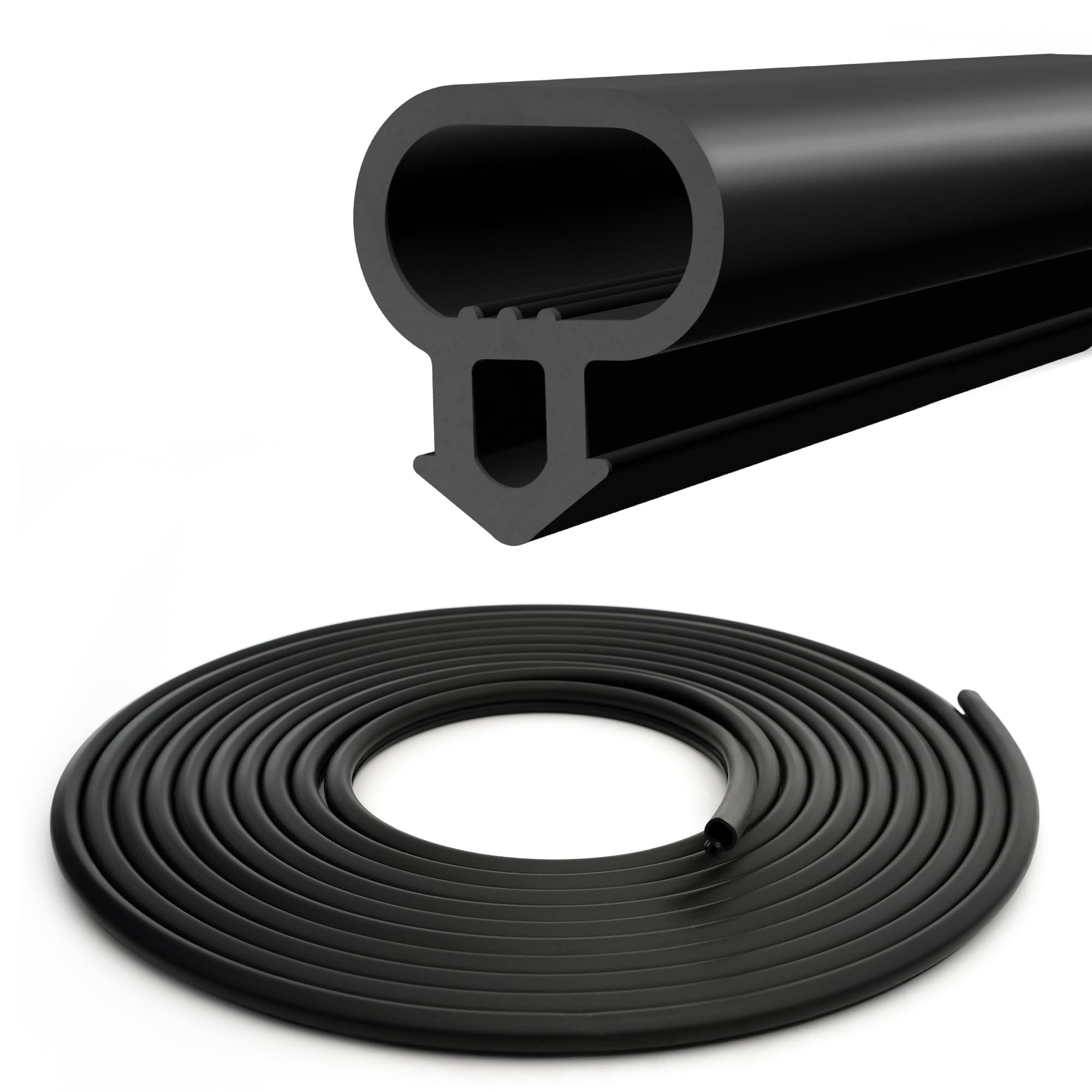 UPVC Window Replacement Gasket Rubber Seal Strip | 6-Meter Door & Window Draught Excluder | Replacement Gasket for Optimal Insulation & Energy Efficiency | Black UPVC Seals