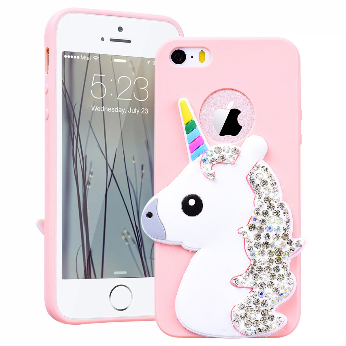 Smartlegend Case For Apple Iphone 5 5s Se Silicone Cute 3d Cartoon Unicorn Girly Design Ultra Light Slim Flexible Protective Case Cover Gel Tpu Rubber Bumper Iphone 5 Case Pink Buy Online