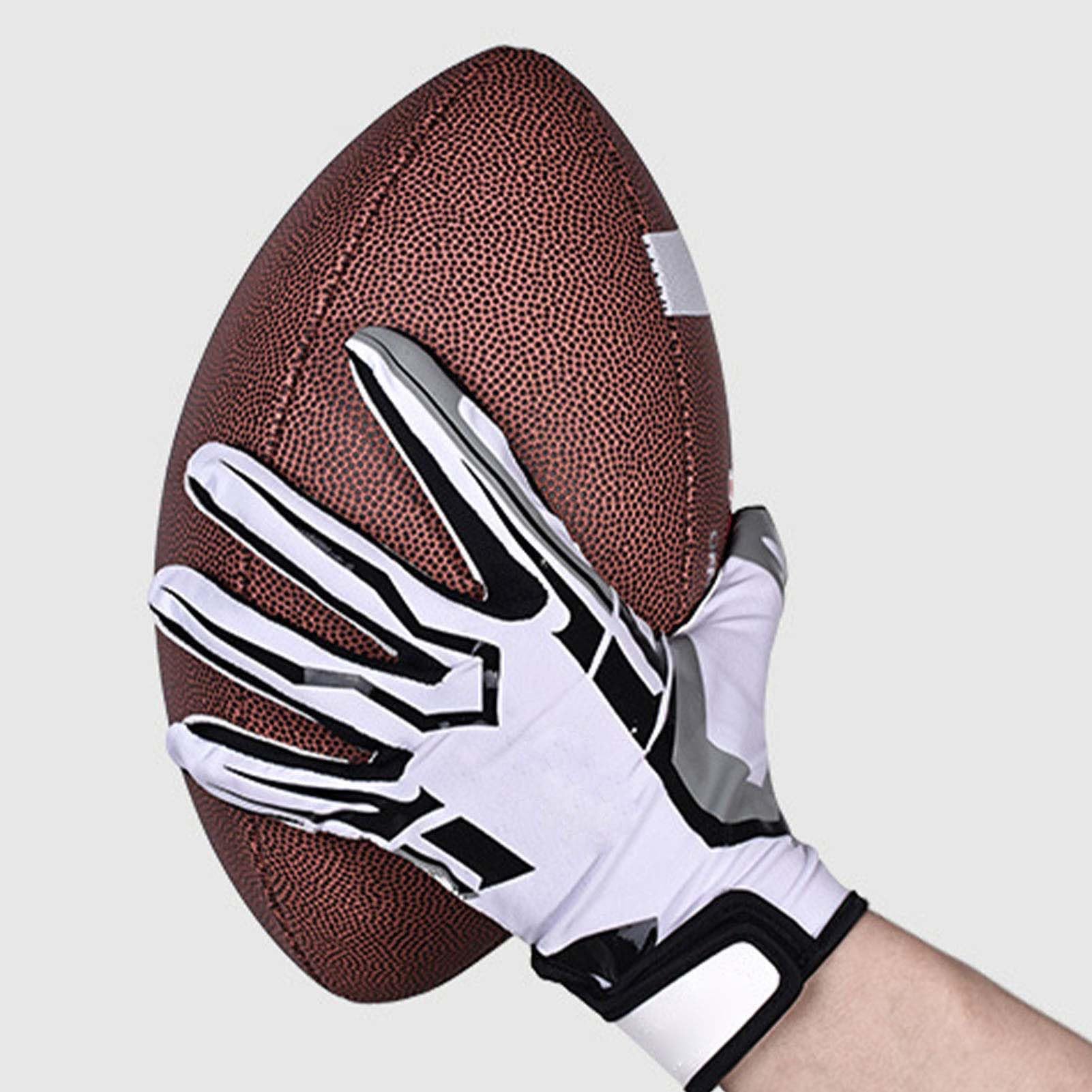 AMONIDA American Football Baseball Gloves Anti-slip Elastic Silicone Sports Gloves (S)
