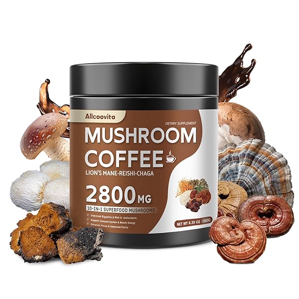 MUSHROOM COFFEE – LIONS MANE MUSHROOM POWDER INSTANT...