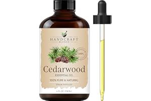 HANDCRAFT BLENDS Cedarwood Essential Oil - Huge 4 Fl Oz - 100% Pure and Natural - Premium Grade Essential Oil for Diffuser and Aromatherapy
