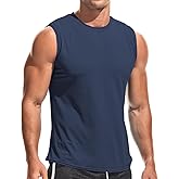 AIMPACT Men's Quick Dry Workout Tank Top Sun Protection Sleeveless Muscle Shirt for Summer Gym Bodybuilding