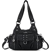 Angel Kiss Small Purses for Women Hobo Shoulder Bags Y2K Vegan Leather Multi-Pocket Handbags Designer Crossbody Tote Bag