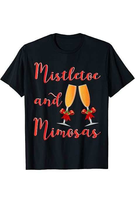 Amazon.com: Mistletoe and Mimosas Christmas Breakfast Brunch Sweatshirt :  Clothing, Shoes u0026 Jewelry