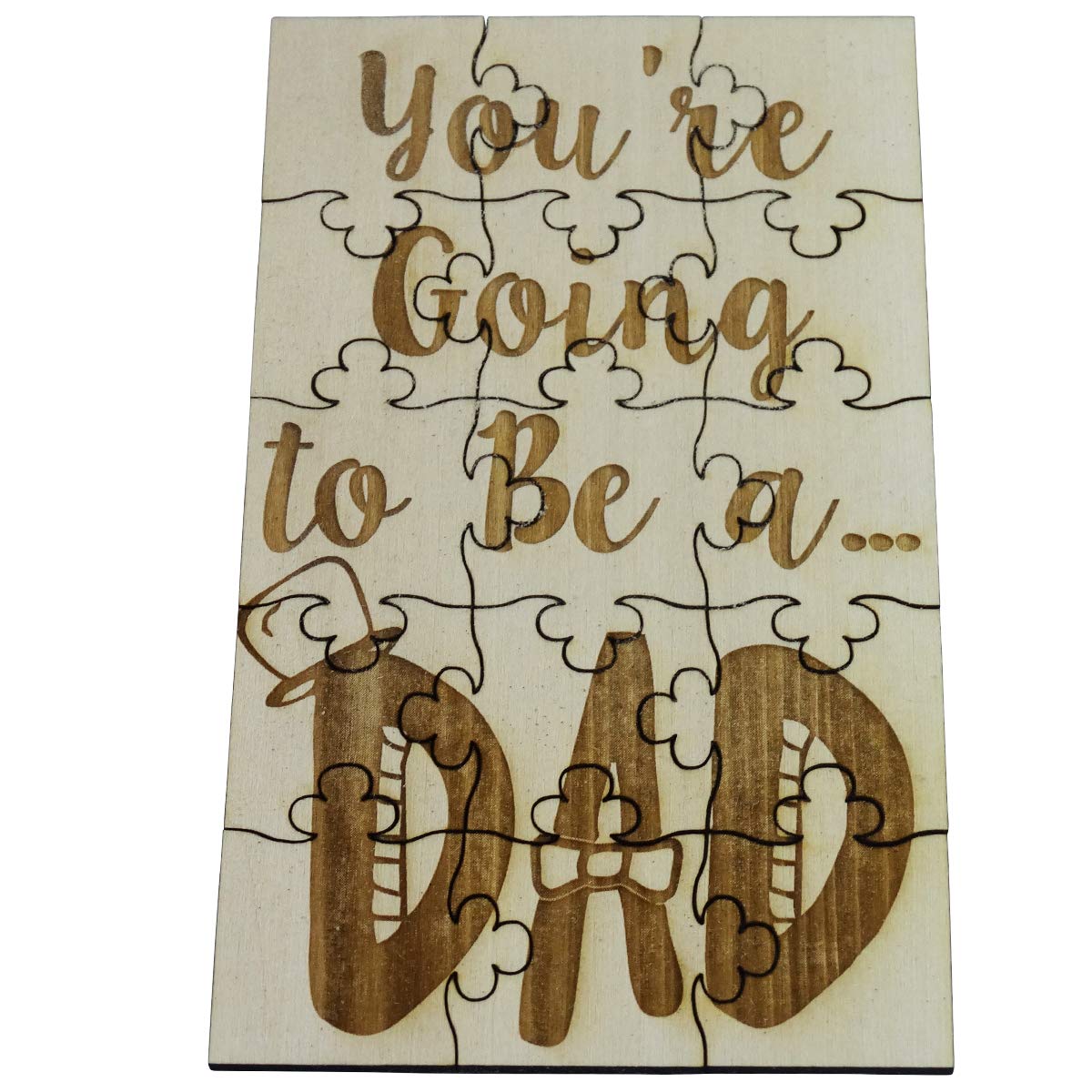 You're Going to Be a Dad - 15 Piece Basswood Jigsaw Puzzle, Surprise Pregnancy Announcement — image 1