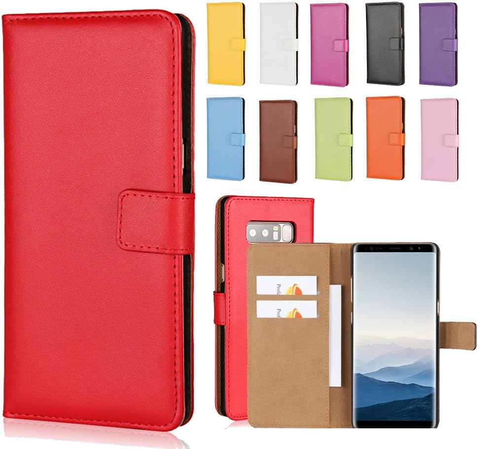 Idol Luxury Genuine Leather Wallet Folio Case for Samsung Galaxy S9 S8 / S8 Plus S7 / S7 Edge S6 / S6 Edge S5 S4 Note 9 Note 8 Note 6 Note 5 Note 4 Note 3 Note 2