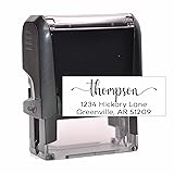 Self-inking Return Address Stamp with Last Name