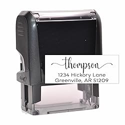Self-inking Return Address Stamp with Last Name