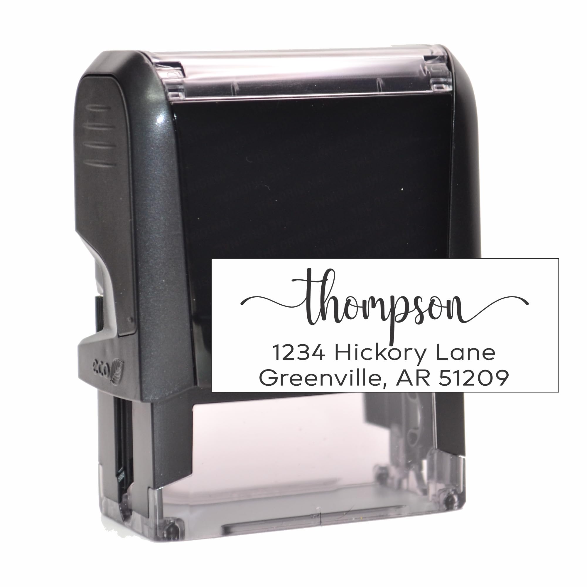 Self-inking Return Address Stamp with Last Name