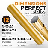 vgoltd Gloss Self-Adhesive Vinyl Wrap 60 x 1000 cm Gold Furniture Sticker view 3