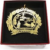 Hawaii Christmas ORNAMENT Hawaiian Island Travel Souvenir Gift