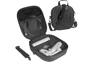 SERACLE Zaracle Carrying Case Storage Bag Protect Pouch Sleeve Cover Travel Case for DJI OM 5 Smartphone Gimbal Stabilizer (Black)