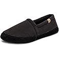 Acorn Men's Slippers with Memory Foam Insole Suede Sidewall and Rubber Outsole
